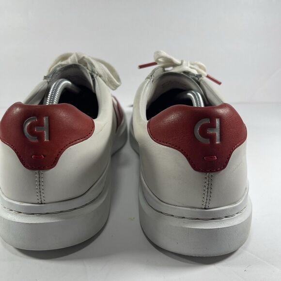 Cole Haan GrandPro Rally Court Sneaker White Red Leather Men’s Size 12 M C33553 - Picture 4 of 8